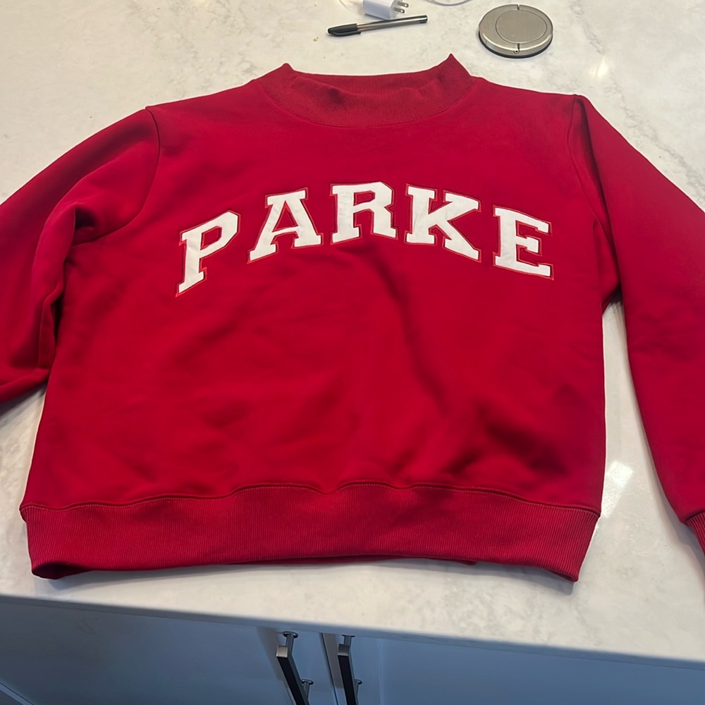 Parke Maroon Mockneck Sweatshirt!
